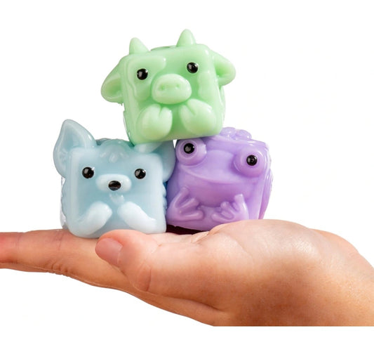 Mushykinz Mystery Mini Mushy Taba Squishies Fidget Toy 3 Pack Stress Squishy