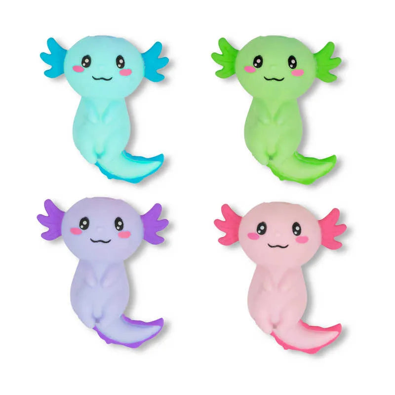 HGL Sand Stretchy Axolotl Squishy Sensory Fidget Anxiety Stress Toy