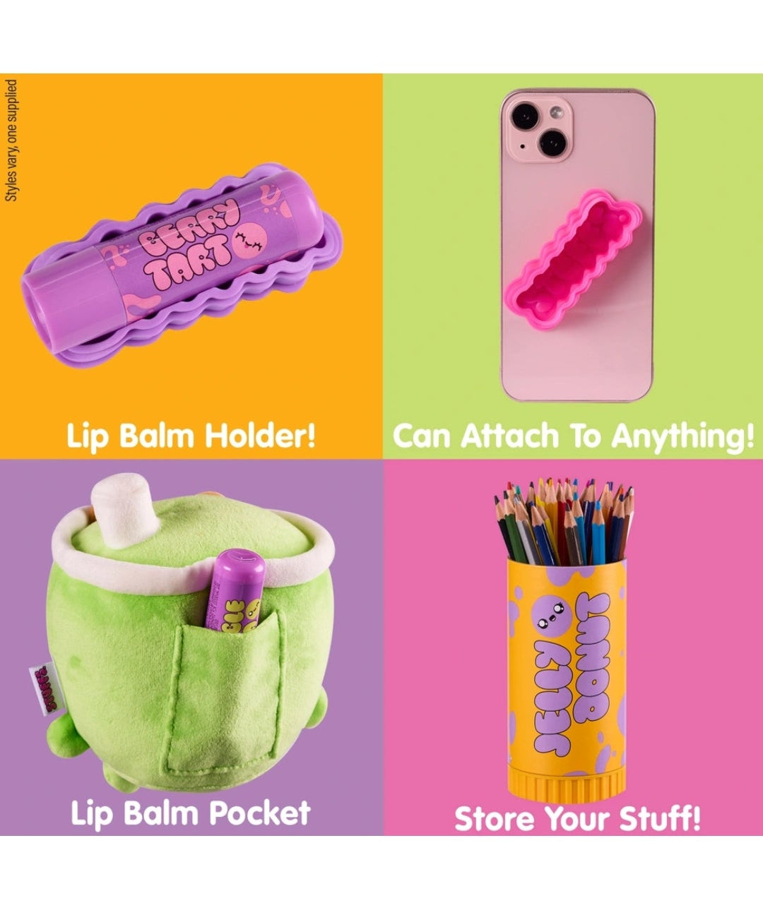 Stuffs Plush Toy and Matching Lip Balm Assortment