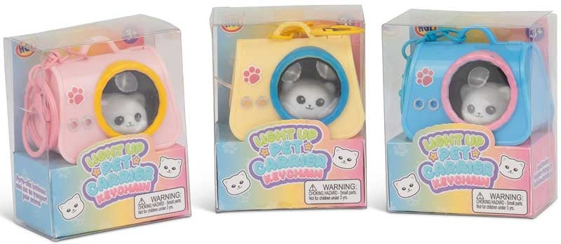 Light up Pet Carrier Keychain