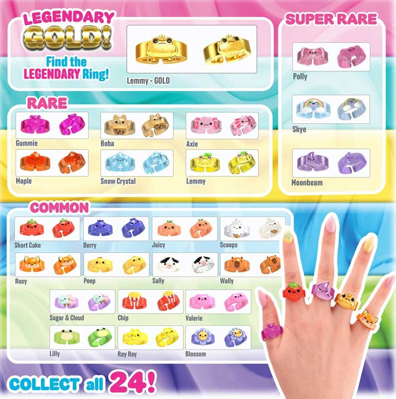 Jelly Cakes Chillin Cake Bestie Party Pack Sensory Slime Fidget Anxiety Stress Toy 4 pack.
