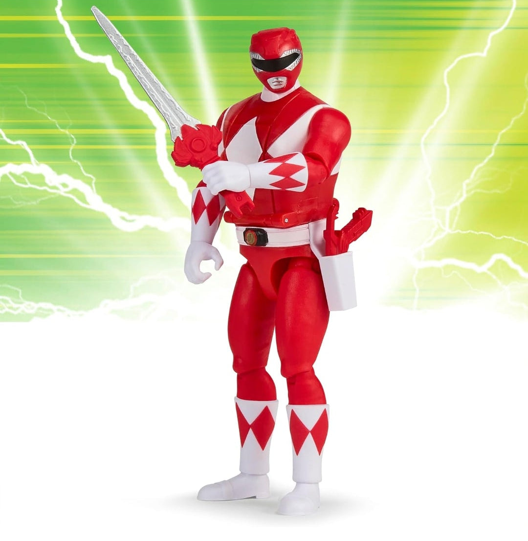 Mighty Morphin Power Rangers Auto Morphin Red Ranger Series 2 Figure MMPR Re-Ignition S2