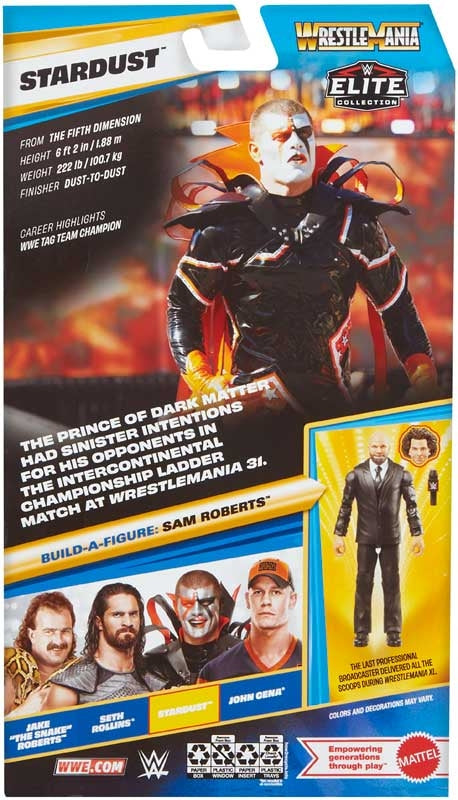 WWE Wrestlemania Stardust Elite Figure