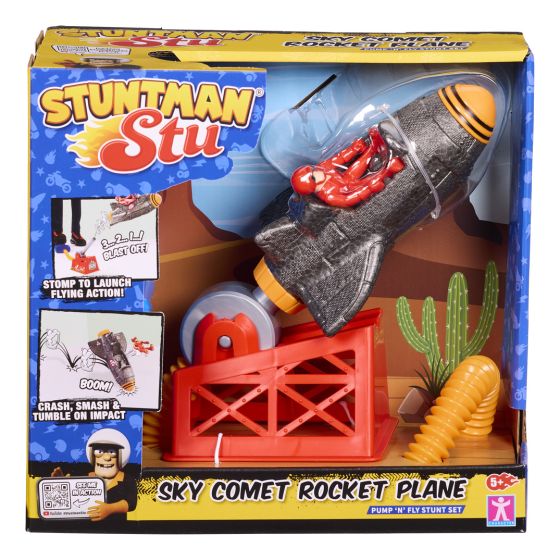 Stuntman Stu Sky Comet Rocket Plane Toy