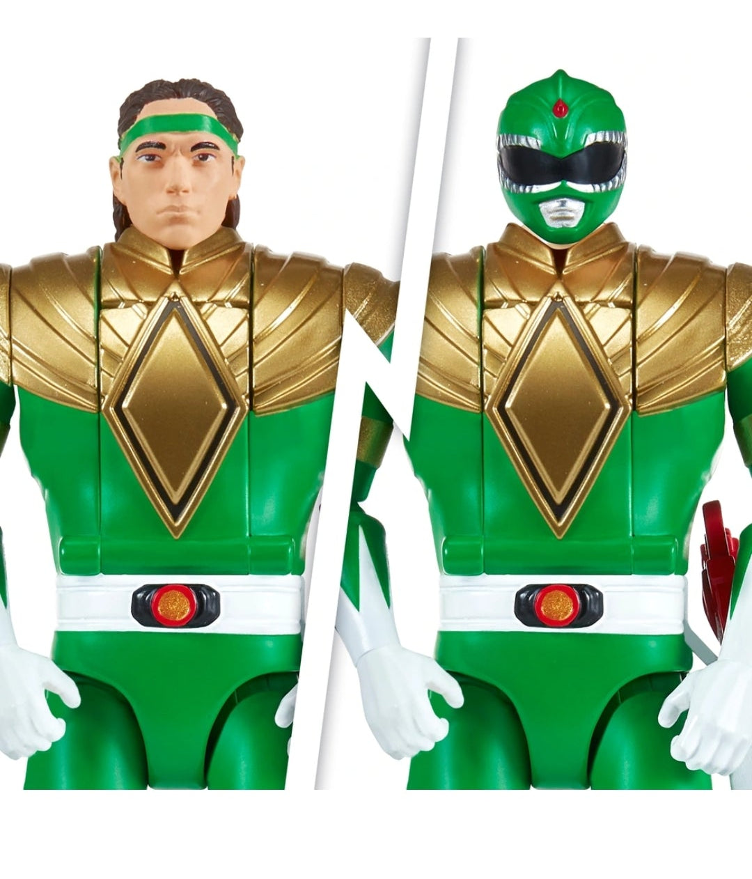 Mighty Morphin Power Rangers Auto Morphin Green Ranger Figure MMPR Re-Ignition.