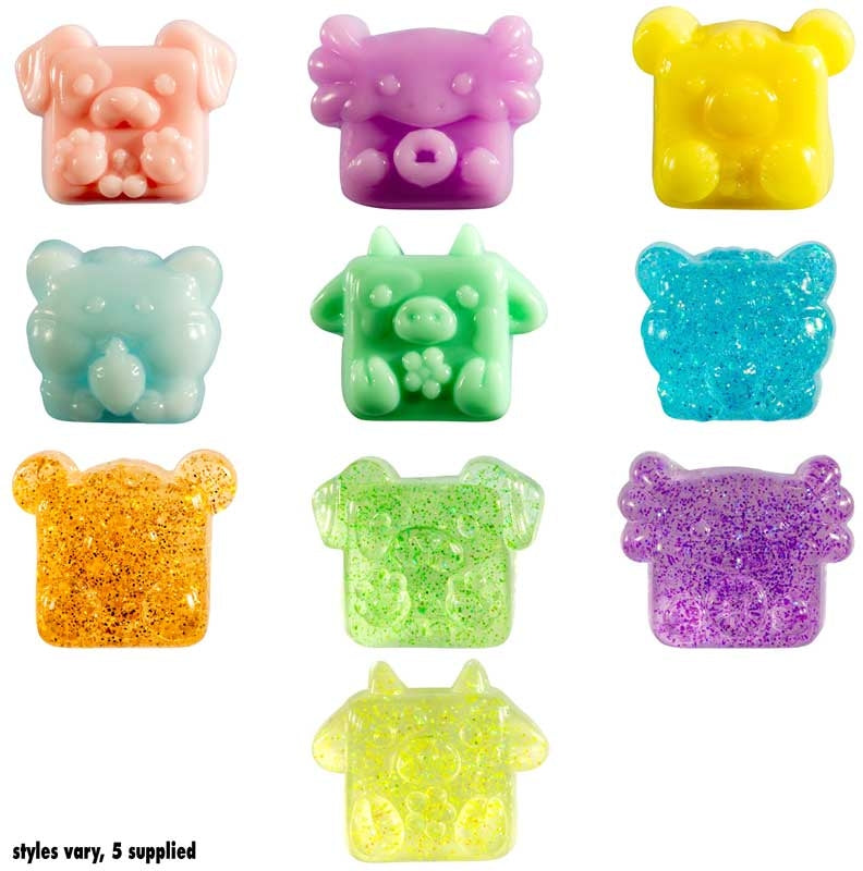 Mushykins Mystery Taba Squishy Bag Charm 5 pack sensory Fidgets