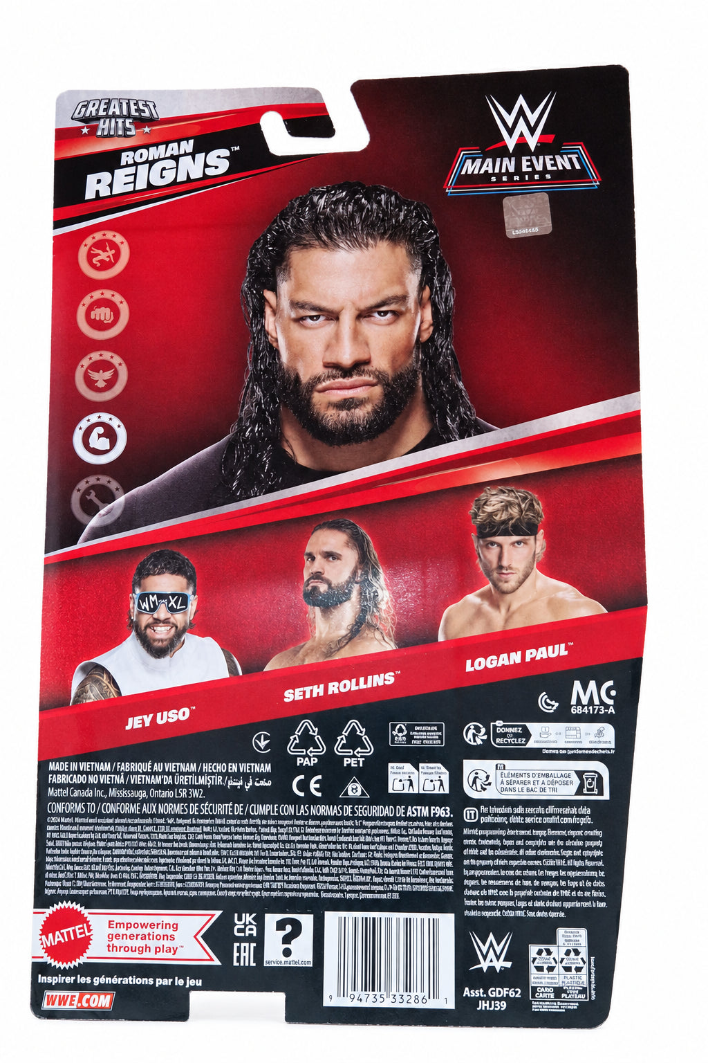 WWE Greatest Hits Roman Reigns Figure wave 3