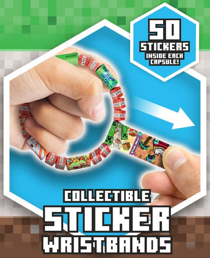 Sticki Rolls Minecraft Capsule. Includes 50 stickers