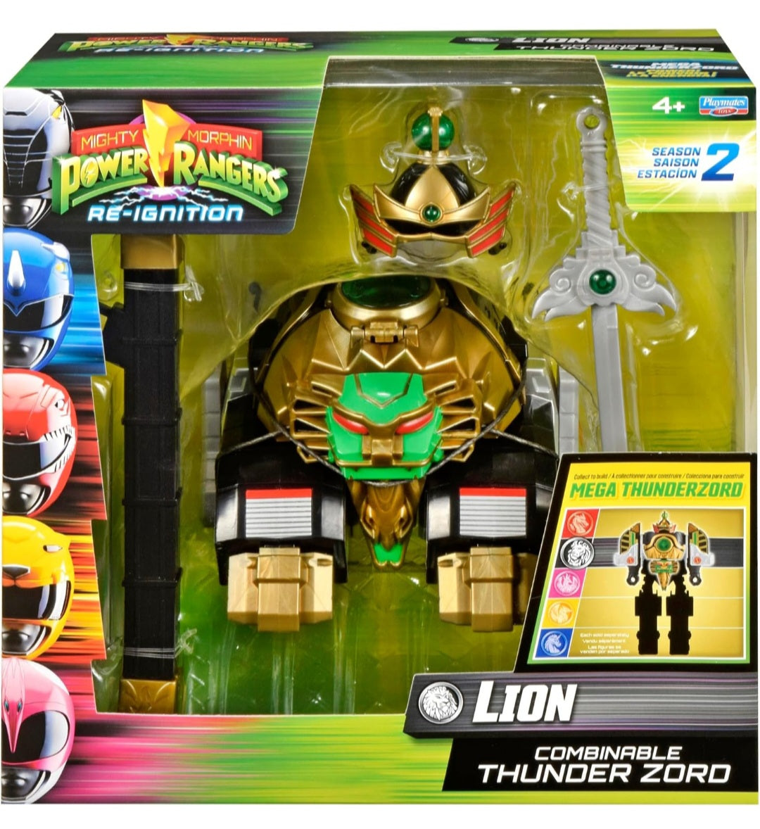 Mighty Morphin Power Rangers Re-Ignition Lion Thunder Zord Series 2 S2