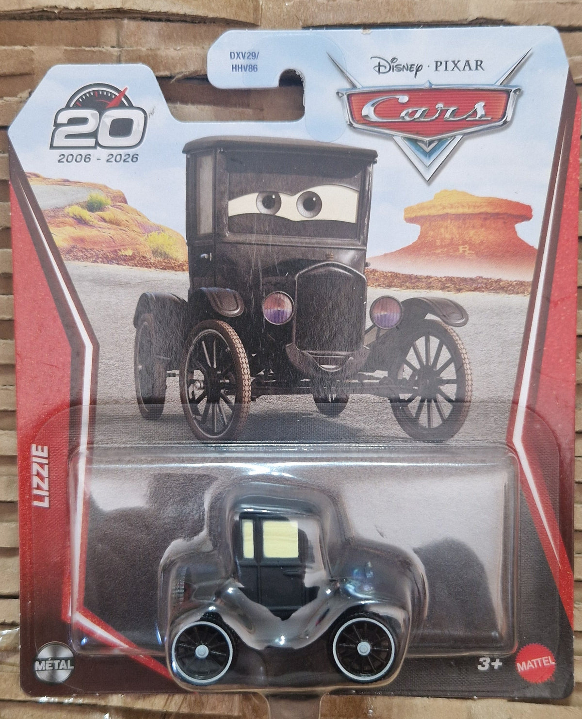 Disney Pixar Cars Lizzie Diecast Toy 20th Year