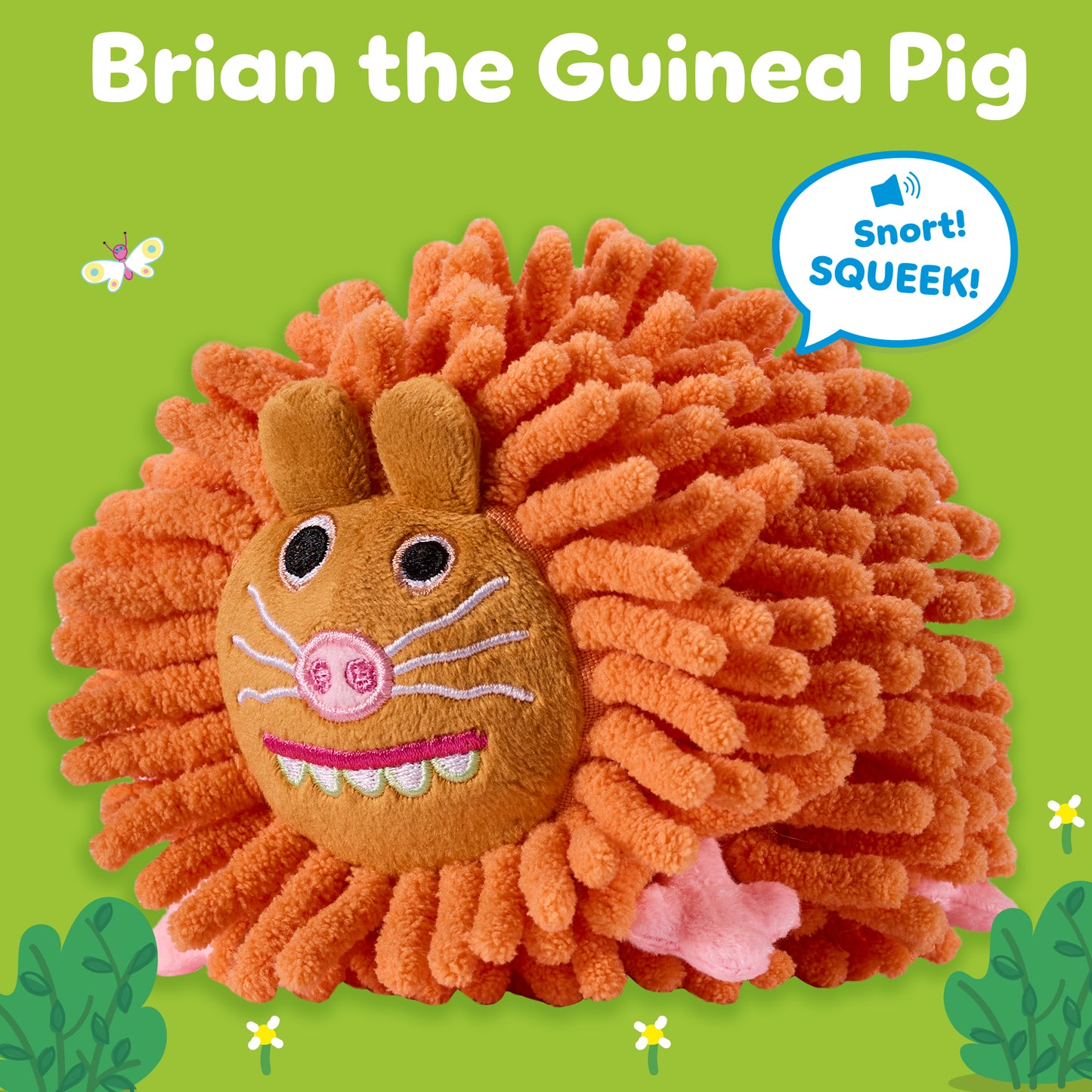 Peppa Pig Brian the Guinea Pig Plush Toy Cuddly Toy with sound effects