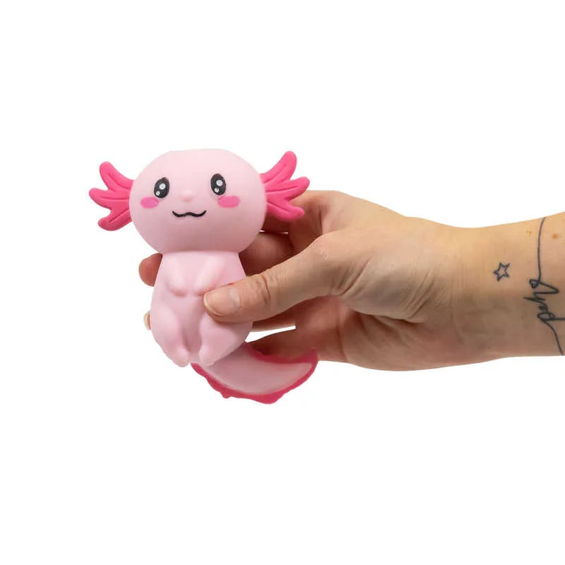 HGL Sand Stretchy Axolotl Squishy Sensory Fidget Anxiety Stress Toy