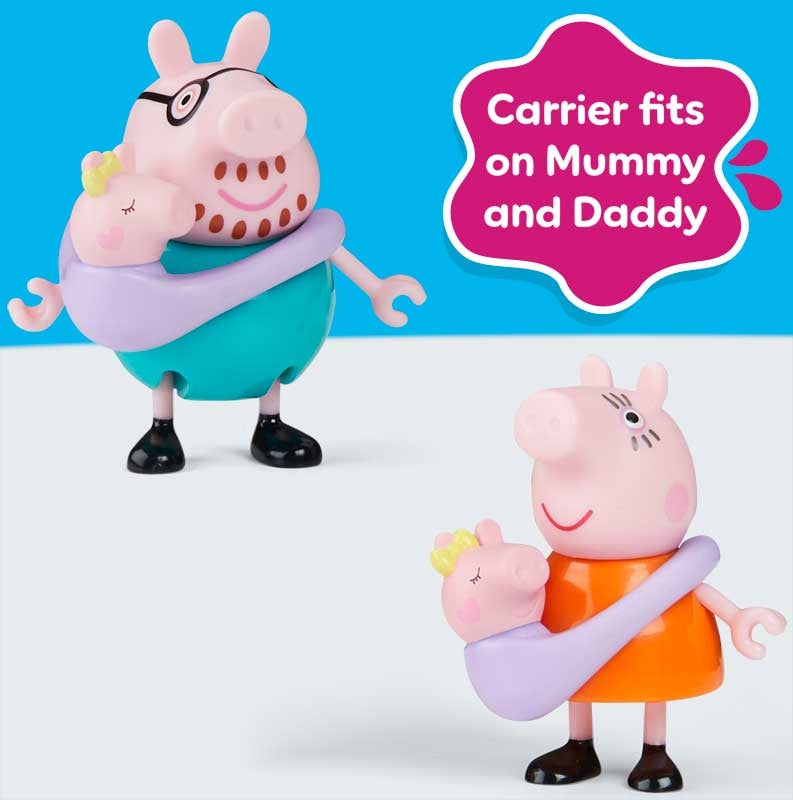 Peppa Pig Family 5 Pack Figures ( Mummy Daddy Peppa George Evie )