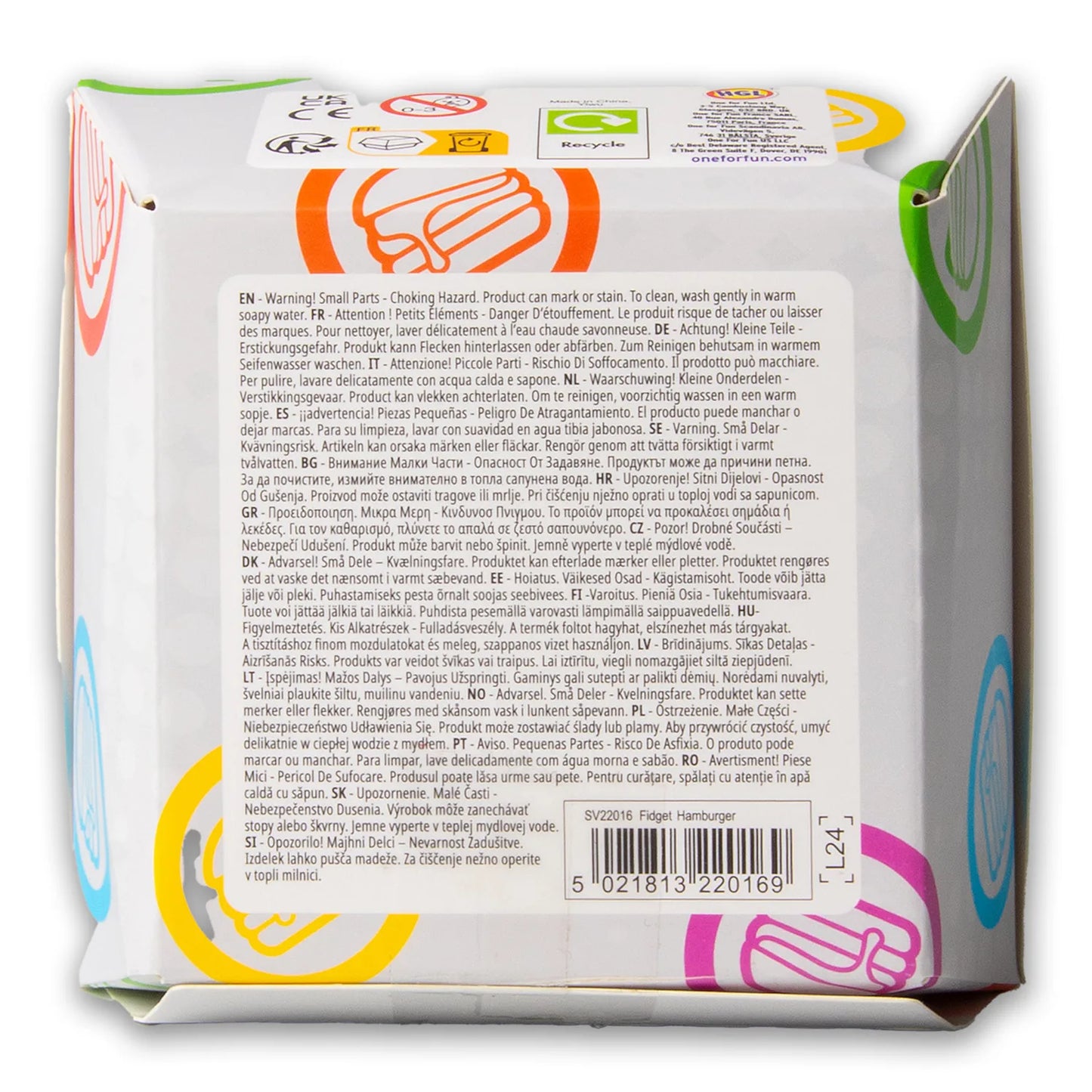 HGL Fidget Burger Squishy Sensory Anxiety Stress Toy