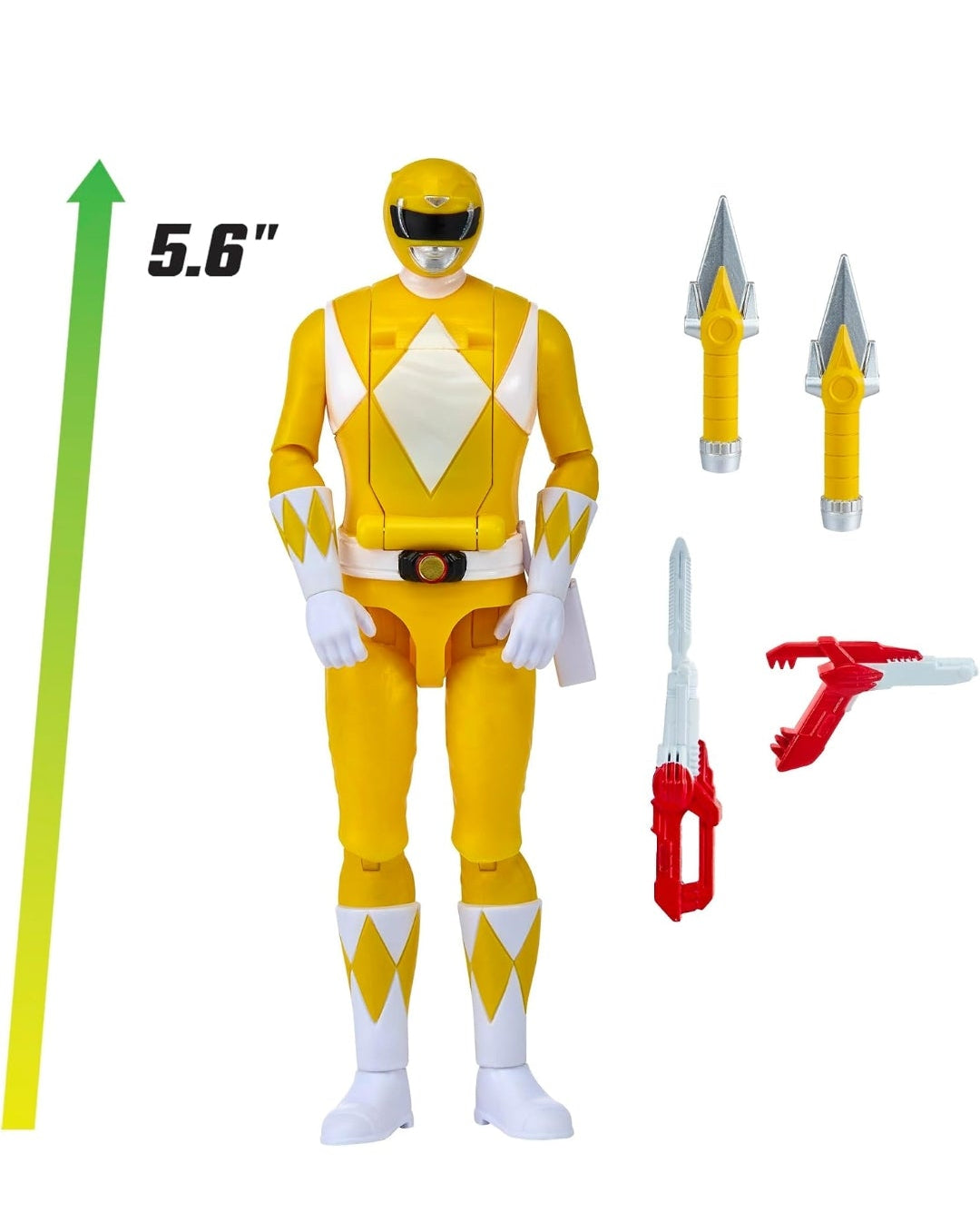 Mighty Morphin Power Rangers Auto Morphin Yellow Ranger Series 2 Figure MMPR Re-Ignition S2