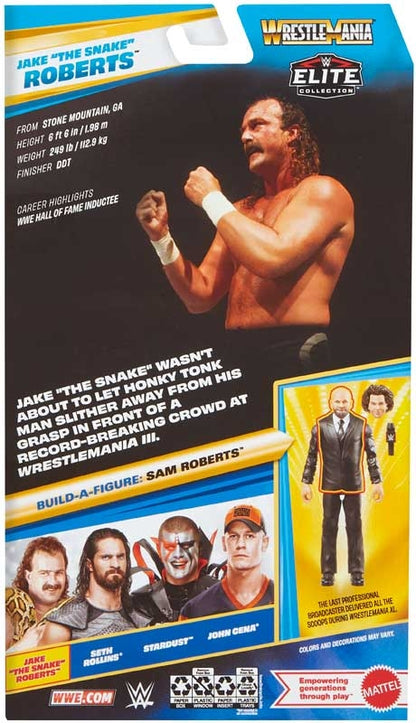 WWE Wrestlemania Jake The Snake Roberts Elite Figure
