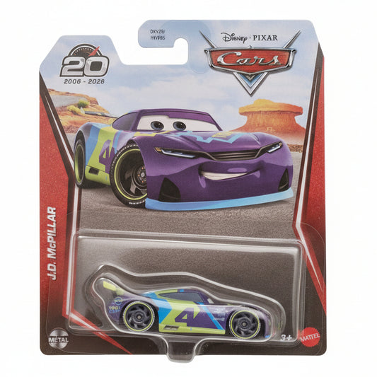 Disney Pixar Cars J D McPillar #4 Diecast Toy 20th Year