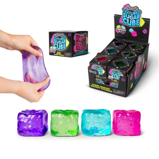 Scrunchems Textured Sugar Cube Sensory Fidget Anxiety Stress Toy Assorted Colours Buy 3 for £10. Mix & Match*