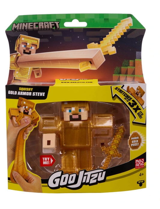 Heroes of Goo Jit Zu Minecraft Golden Armor Steve Figure