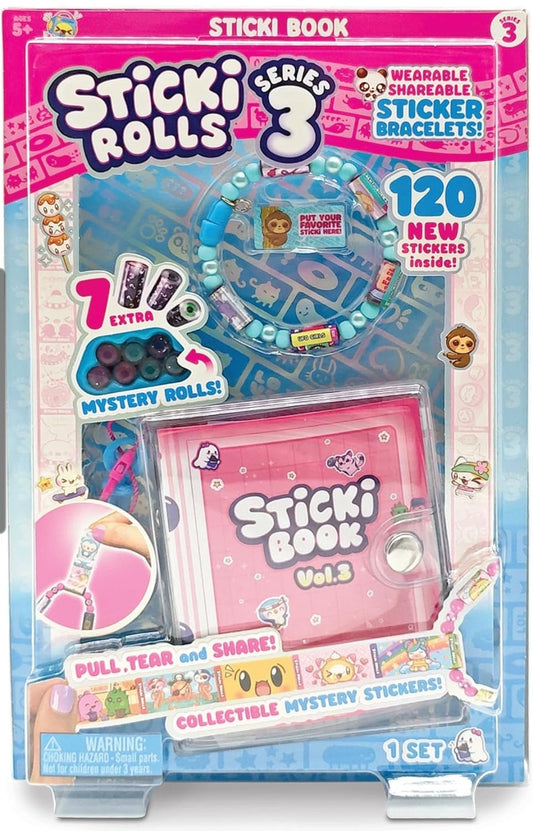 Sticki Rolls Sticki Book + 120 stickers Series 3