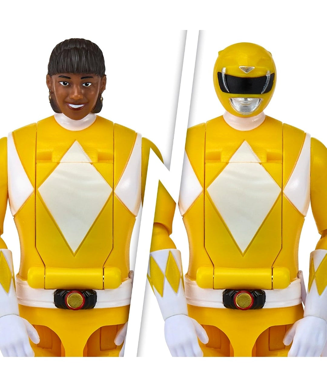 Mighty Morphin Power Rangers Auto Morphin Yellow Ranger Series 2 Figure MMPR Re-Ignition S2