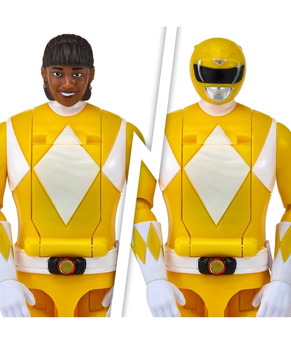 Mighty Morphin Power Rangers Auto Morphin Yellow Ranger Series 2 Figure MMPR Re-Ignition S2