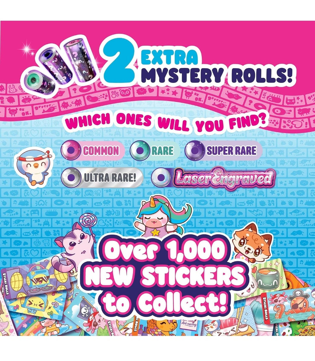 Sticki Rolls Sticki Band Series 3 inc 70 Stickers