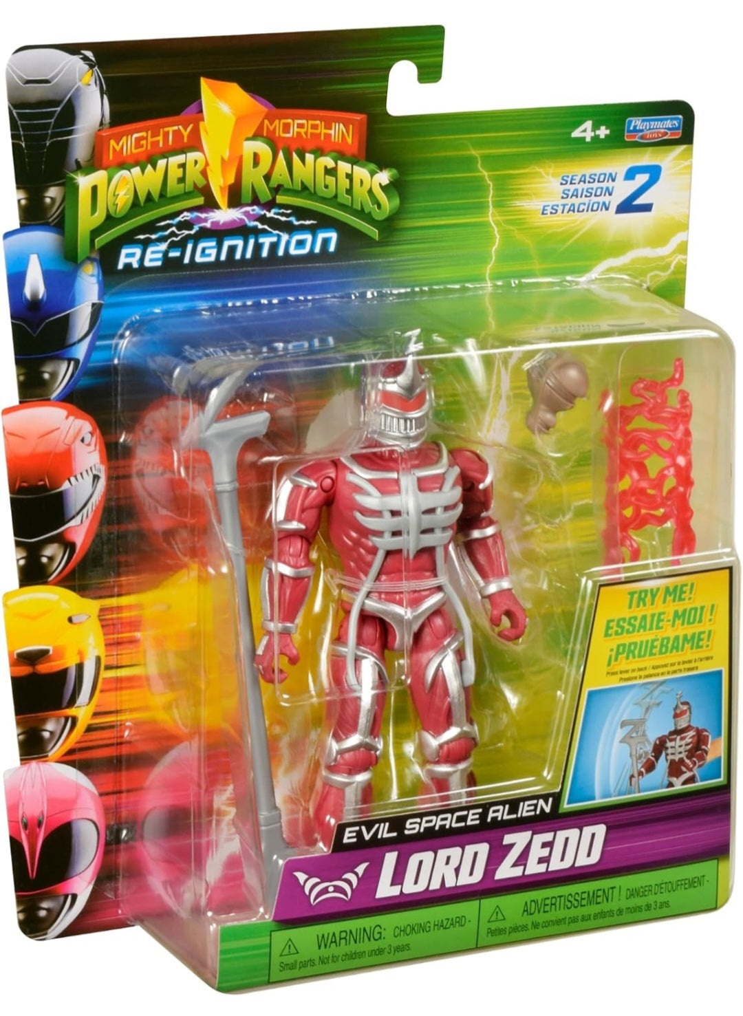 Mighty Morphin Power Rangers Auto Morphin Lord Zedd Series 2 Figure MMPR Re-Ignition S2