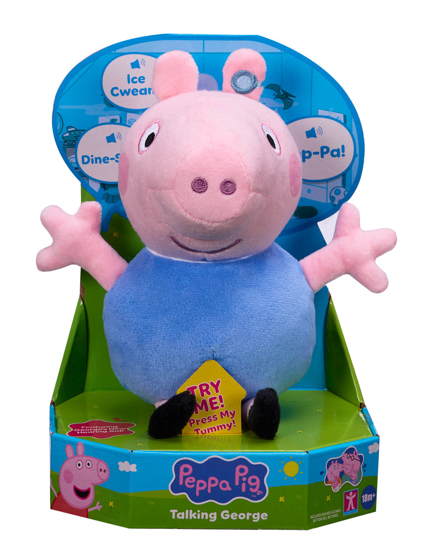 Peppa Pig Talking George Plush Toy with hearing aid