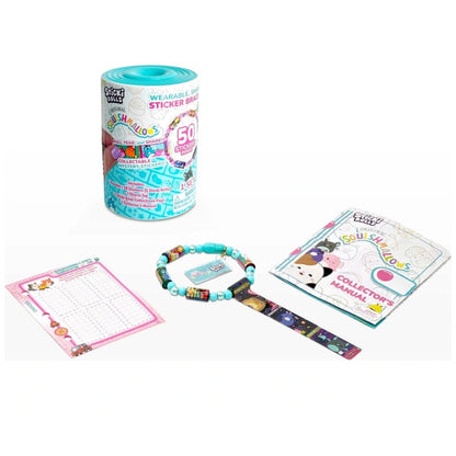 Sticki Rolls Squishmallow Capsule with bracelet 50 stickers