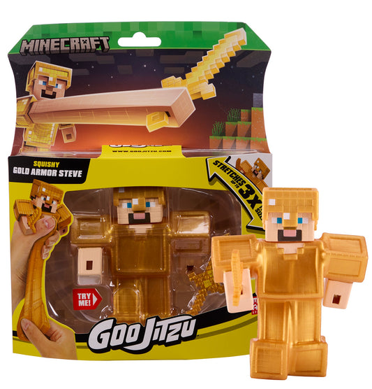 Heroes of Goo Jit Zu Minecraft Golden Armor Steve Figure