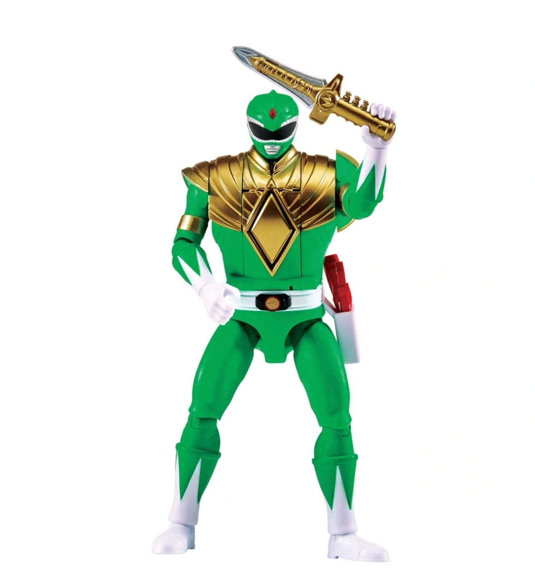 Mighty Morphin Power Rangers Auto Morphin Green Ranger Figure MMPR Re-Ignition.