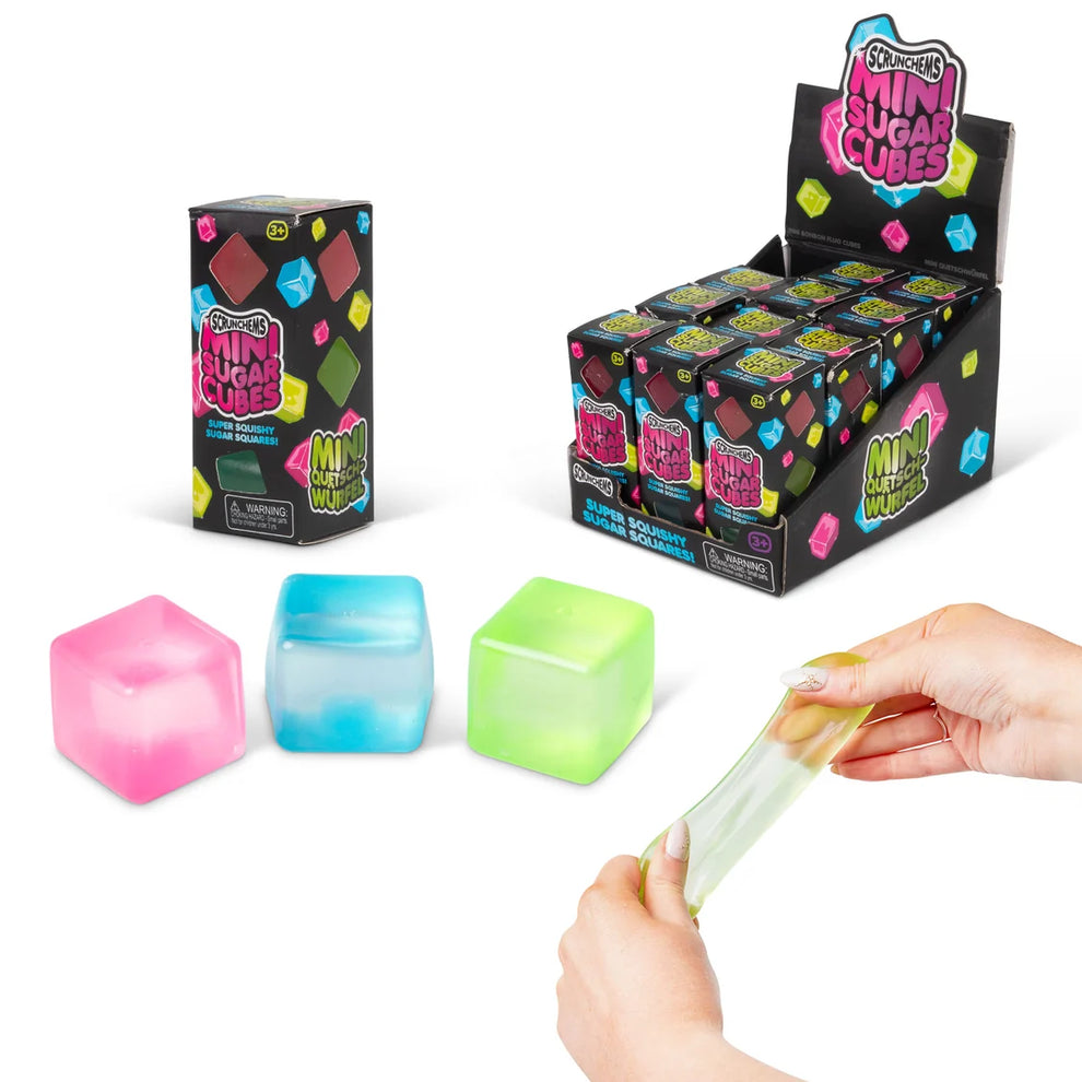 Scrunchems Mini Sugar Cubes 3 pack Squishy Sensory Fidget Toy