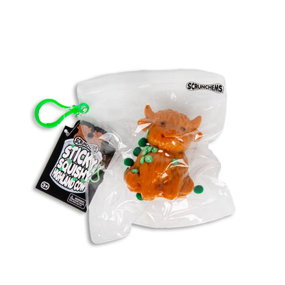Scrunchems Sticky Squishy Highland Cow sensory Fidget Axiety Stress Toy