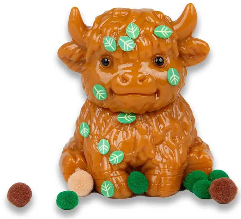 Scrunchems Sticky Squishy Highland Cow sensory Fidget Axiety Stress Toy